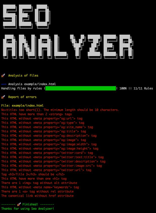 Seo Analyzer